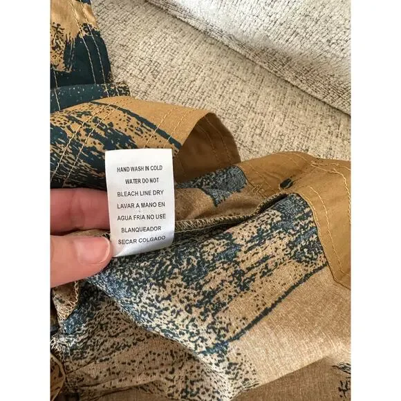 Entro Harper Peplum Top Hunter Green Black Tie Neck Blouse Sz S - NWT - Picture 11 of 11